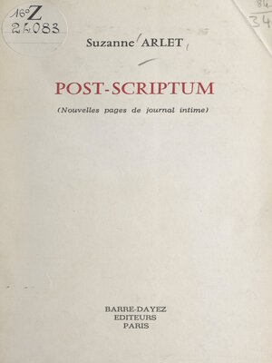 cover image of Post-scriptum